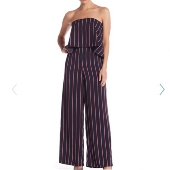 Red striped jumpsuit - Picture 2 of 3